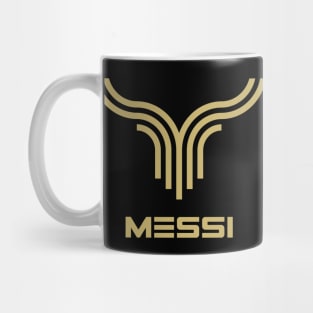 The Messi Logo: Celebrating Football’s Greatest with Abstract Elegance Mug